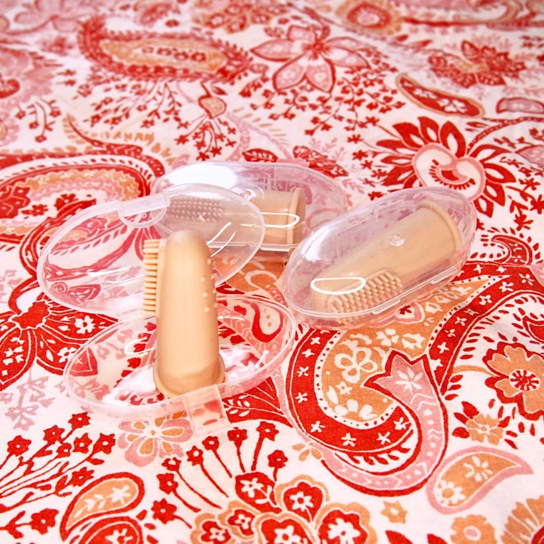 Set mit 3 weichen Babyzahnbürsten