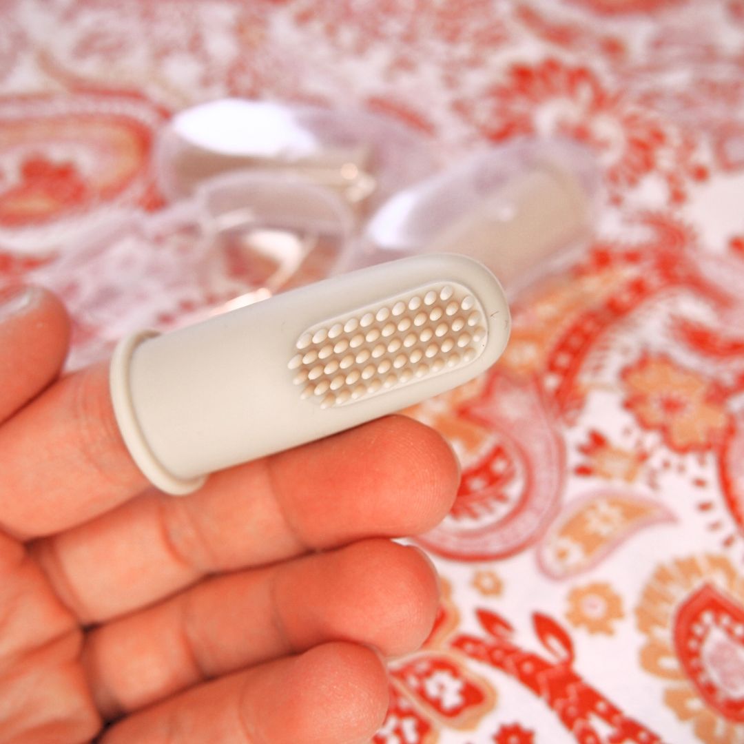 Set mit 3 weichen Babyzahnbürsten