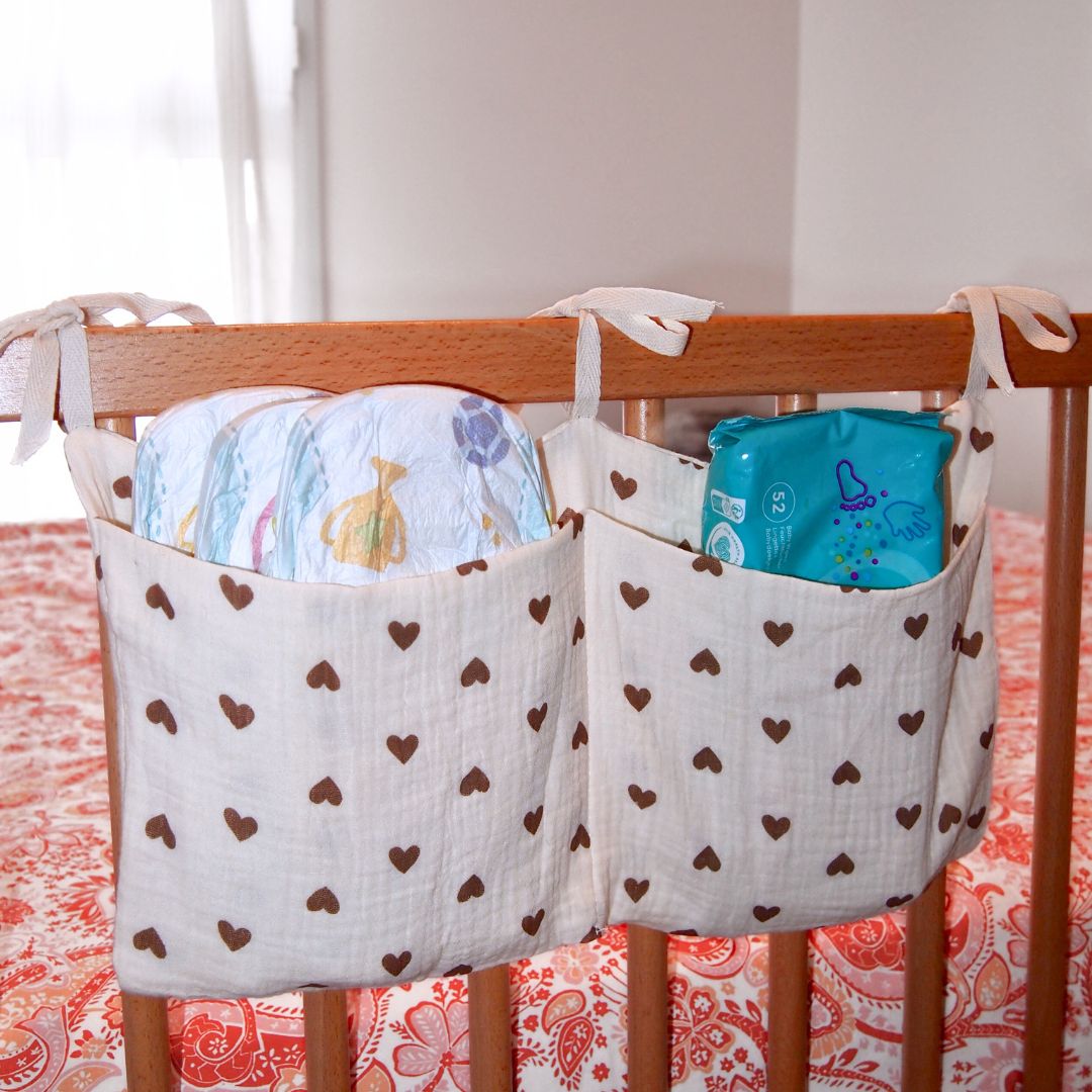 Windelorganizer – Aufbewahrung für Babybetten