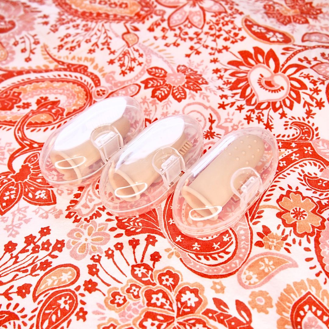 Set mit 3 weichen Babyzahnbürsten