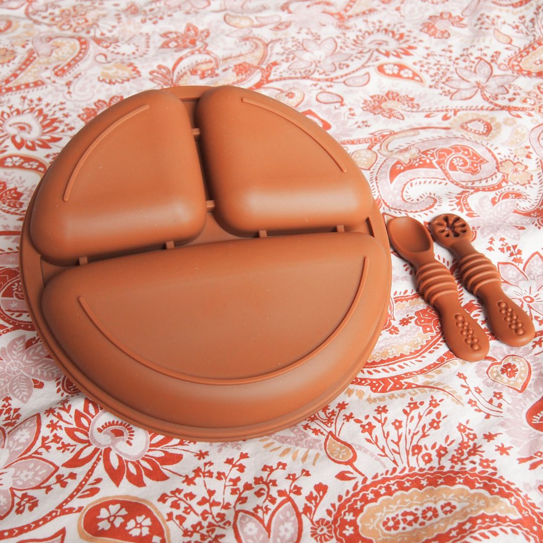 Compartmentalized Plate with DME Cutlery