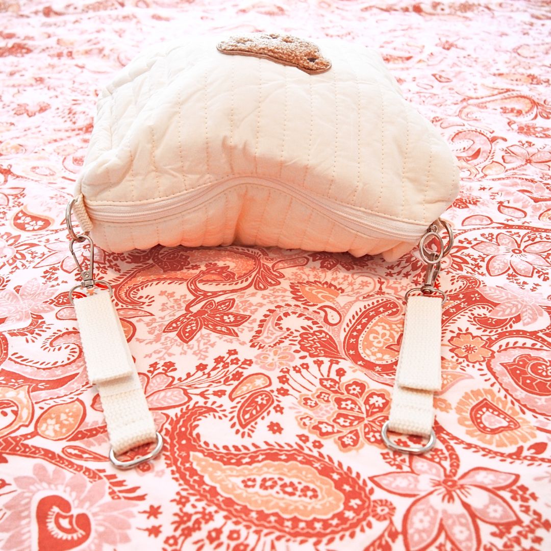 Teddybär-Tasche mit Kinderwagenbefestigungen